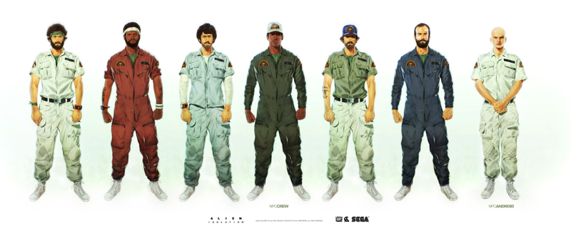 Illustration for article titled Alien: Isolation's Character Art Is Just The Best